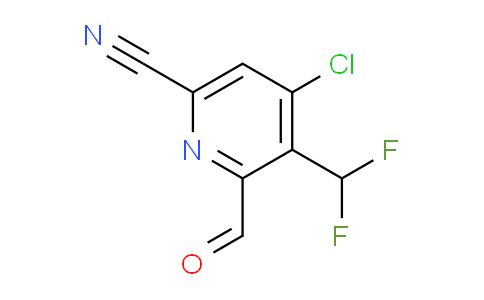 4-Chloro-6-cyano-3-(difluoromethyl)pyridine-2-carboxaldehyde