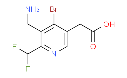 3-(Aminomethyl)-4-bromo-2-(difluoromethyl)pyridine-5-acetic acid