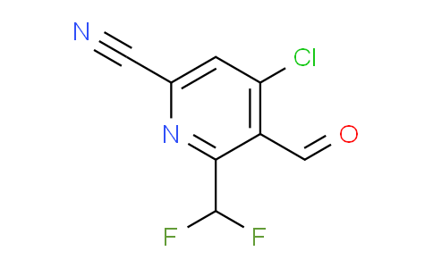 4-Chloro-6-cyano-2-(difluoromethyl)pyridine-3-carboxaldehyde