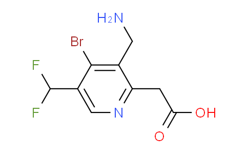 AM120104 | 1804845-82-6 | 3-(Aminomethyl)-4-bromo-5-(difluoromethyl)pyridine-2-acetic acid