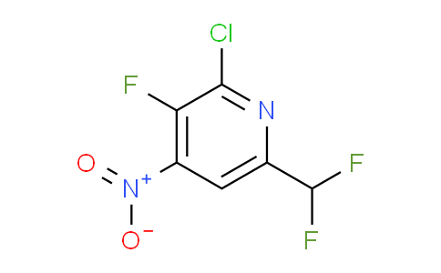 2-Chloro-6-(difluoromethyl)-3-fluoro-4-nitropyridine