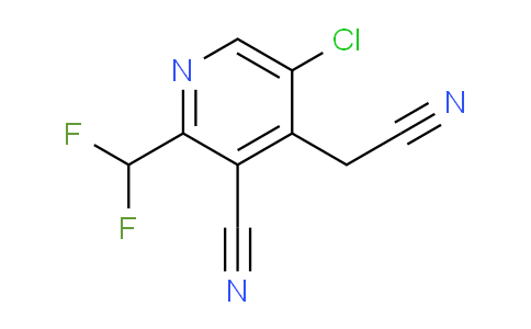 5-Chloro-3-cyano-2-(difluoromethyl)pyridine-4-acetonitrile