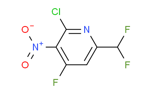 2-Chloro-6-(difluoromethyl)-4-fluoro-3-nitropyridine