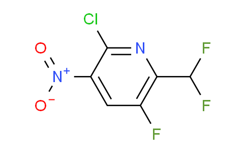 2-Chloro-6-(difluoromethyl)-5-fluoro-3-nitropyridine