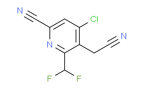 4-Chloro-6-cyano-2-(difluoromethyl)pyridine-3-acetonitrile