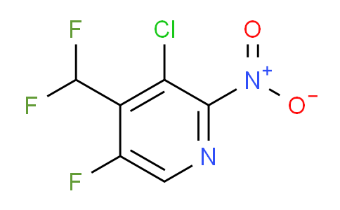 3-Chloro-4-(difluoromethyl)-5-fluoro-2-nitropyridine
