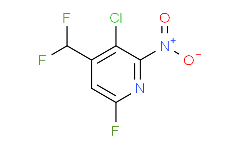 3-Chloro-4-(difluoromethyl)-6-fluoro-2-nitropyridine