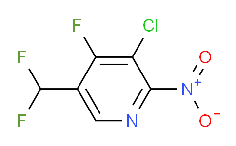 3-Chloro-5-(difluoromethyl)-4-fluoro-2-nitropyridine
