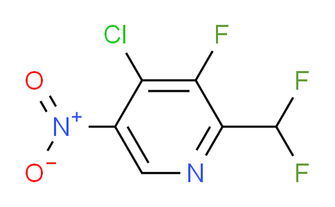 4-Chloro-2-(difluoromethyl)-3-fluoro-5-nitropyridine