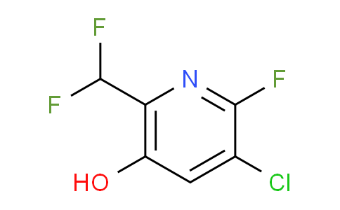 3-Chloro-6-(difluoromethyl)-2-fluoro-5-hydroxypyridine