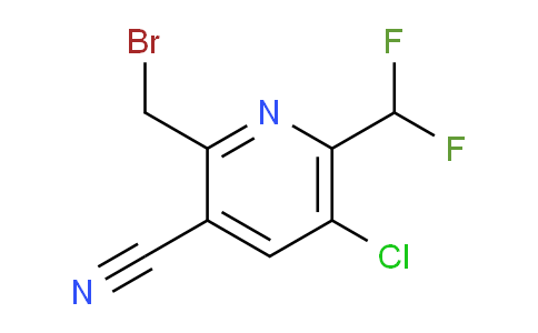 2-(Bromomethyl)-5-chloro-3-cyano-6-(difluoromethyl)pyridine