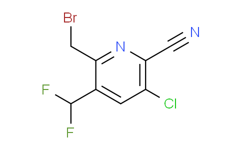 2-(Bromomethyl)-5-chloro-6-cyano-3-(difluoromethyl)pyridine