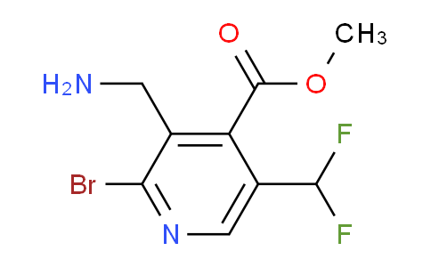 Methyl 3-(aminomethyl)-2-bromo-5-(difluoromethyl)pyridine-4-carboxylate