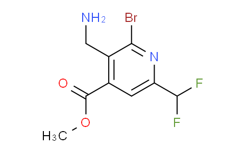 Methyl 3-(aminomethyl)-2-bromo-6-(difluoromethyl)pyridine-4-carboxylate