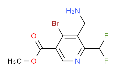 Methyl 3-(aminomethyl)-4-bromo-2-(difluoromethyl)pyridine-5-carboxylate