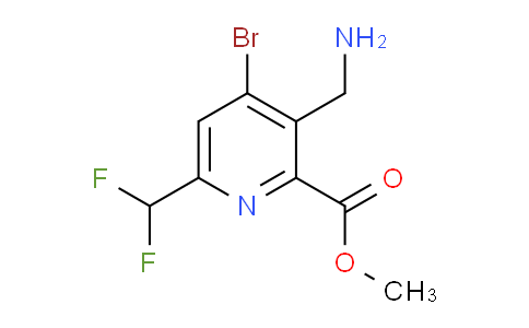 AM120249 | 1806970-54-6 | Methyl 3-(aminomethyl)-4-bromo-6-(difluoromethyl)pyridine-2-carboxylate