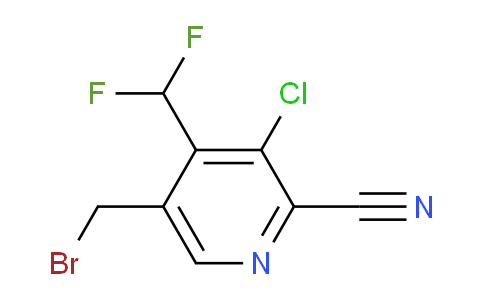 5-(Bromomethyl)-3-chloro-2-cyano-4-(difluoromethyl)pyridine