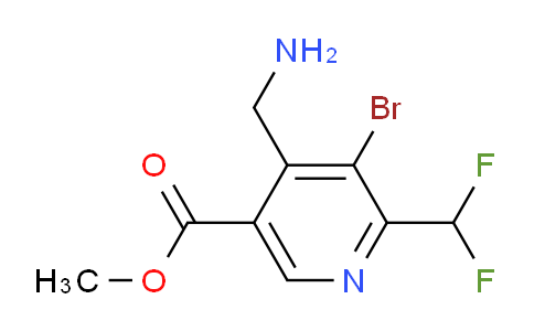 Methyl 4-(aminomethyl)-3-bromo-2-(difluoromethyl)pyridine-5-carboxylate