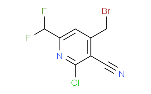 4-(Bromomethyl)-2-chloro-3-cyano-6-(difluoromethyl)pyridine