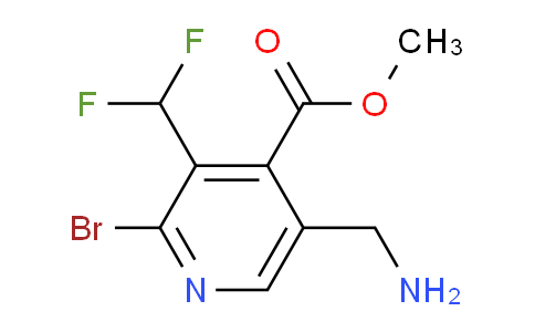 Methyl 5-(aminomethyl)-2-bromo-3-(difluoromethyl)pyridine-4-carboxylate