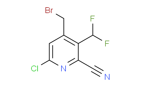 4-(Bromomethyl)-6-chloro-2-cyano-3-(difluoromethyl)pyridine