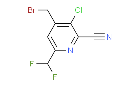 4-(Bromomethyl)-3-chloro-2-cyano-6-(difluoromethyl)pyridine