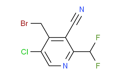 4-(Bromomethyl)-5-chloro-3-cyano-2-(difluoromethyl)pyridine
