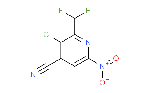 3-Chloro-4-cyano-2-(difluoromethyl)-6-nitropyridine