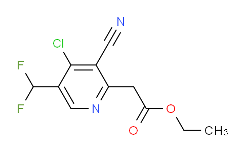 AM120317 | 1807028-72-3 | Ethyl 4-chloro-3-cyano-5-(difluoromethyl)pyridine-2-acetate