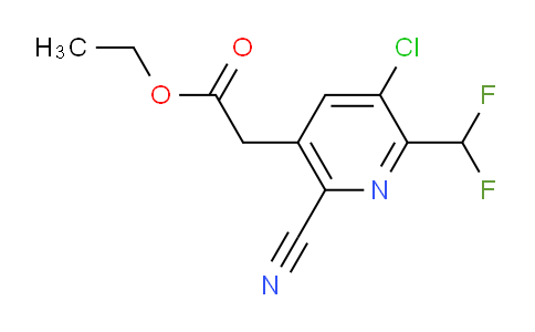 AM120322 | 1806960-35-9 | Ethyl 3-chloro-6-cyano-2-(difluoromethyl)pyridine-5-acetate