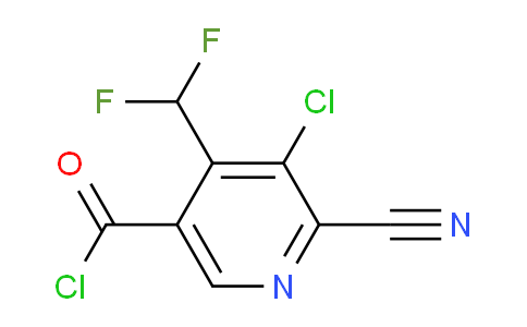3-Chloro-2-cyano-4-(difluoromethyl)pyridine-5-carbonyl chloride