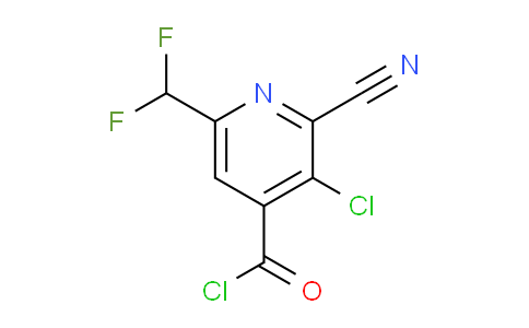 3-Chloro-2-cyano-6-(difluoromethyl)pyridine-4-carbonyl chloride