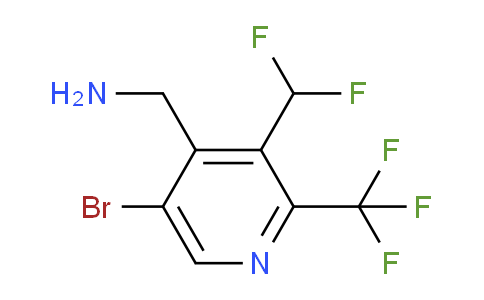 4-(Aminomethyl)-5-bromo-3-(difluoromethyl)-2-(trifluoromethyl)pyridine