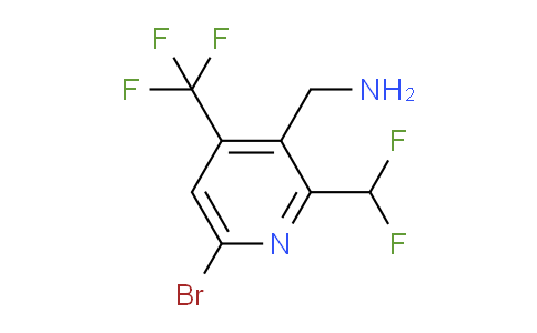 3-(Aminomethyl)-6-bromo-2-(difluoromethyl)-4-(trifluoromethyl)pyridine