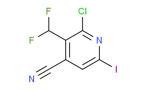 2-Chloro-4-cyano-3-(difluoromethyl)-6-iodopyridine