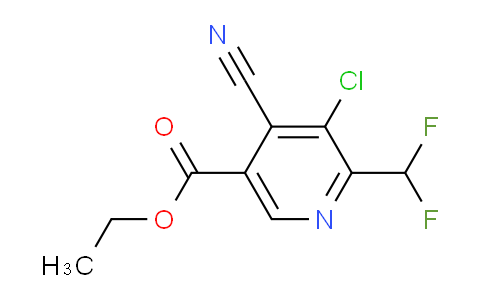 AM120406 | 1805361-76-5 | Ethyl 3-chloro-4-cyano-2-(difluoromethyl)pyridine-5-carboxylate