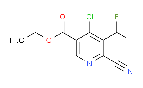 AM120417 | 1805389-78-9 | Ethyl 4-chloro-2-cyano-3-(difluoromethyl)pyridine-5-carboxylate