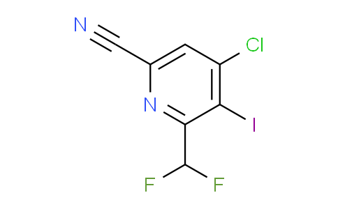AM120437 | 1805400-68-3 | 4-Chloro-6-cyano-2-(difluoromethyl)-3-iodopyridine
