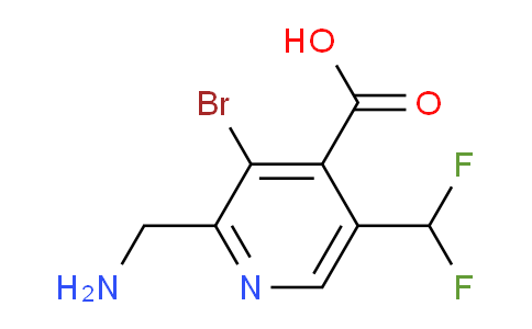 2-(Aminomethyl)-3-bromo-5-(difluoromethyl)pyridine-4-carboxylic acid