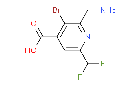 2-(Aminomethyl)-3-bromo-6-(difluoromethyl)pyridine-4-carboxylic acid