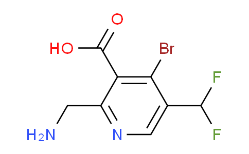 2-(Aminomethyl)-4-bromo-5-(difluoromethyl)pyridine-3-carboxylic acid