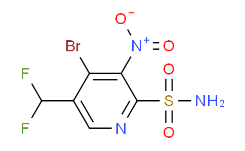 4-Bromo-5-(difluoromethyl)-3-nitropyridine-2-sulfonamide