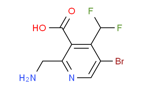 AM120470 | 1805254-97-0 | 2-(Aminomethyl)-5-bromo-4-(difluoromethyl)pyridine-3-carboxylic acid