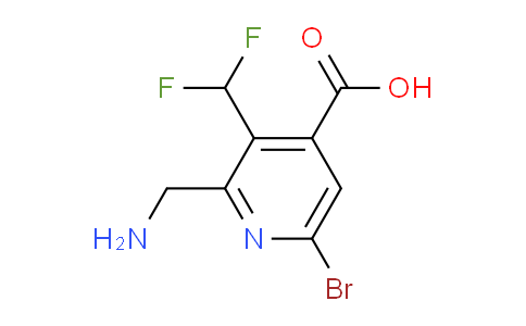 AM120474 | 1806913-83-6 | 2-(Aminomethyl)-6-bromo-3-(difluoromethyl)pyridine-4-carboxylic acid