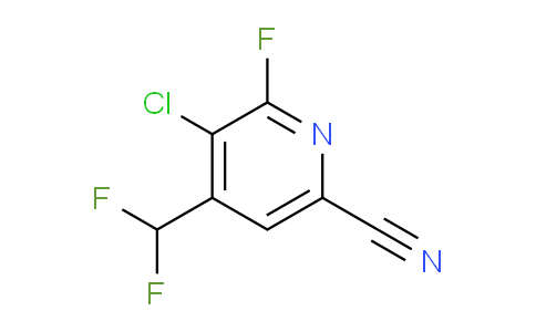3-Chloro-6-cyano-4-(difluoromethyl)-2-fluoropyridine