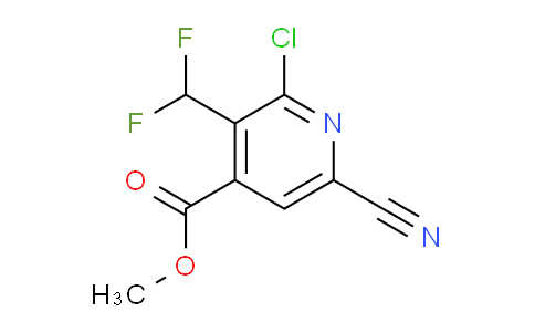 Methyl 2-chloro-6-cyano-3-(difluoromethyl)pyridine-4-carboxylate