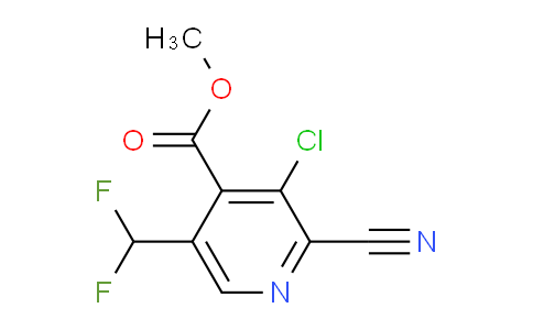 Methyl 3-chloro-2-cyano-5-(difluoromethyl)pyridine-4-carboxylate