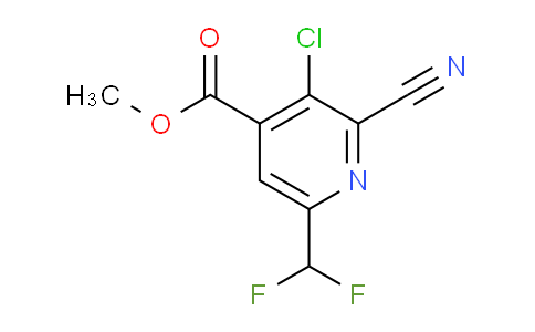 Methyl 3-chloro-2-cyano-6-(difluoromethyl)pyridine-4-carboxylate