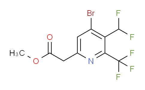 AM120526 | 1804851-41-9 | Methyl 4-bromo-3-(difluoromethyl)-2-(trifluoromethyl)pyridine-6-acetate