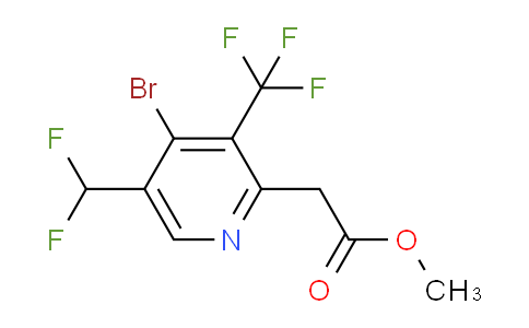 AM120529 | 1807009-10-4 | Methyl 4-bromo-5-(difluoromethyl)-3-(trifluoromethyl)pyridine-2-acetate
